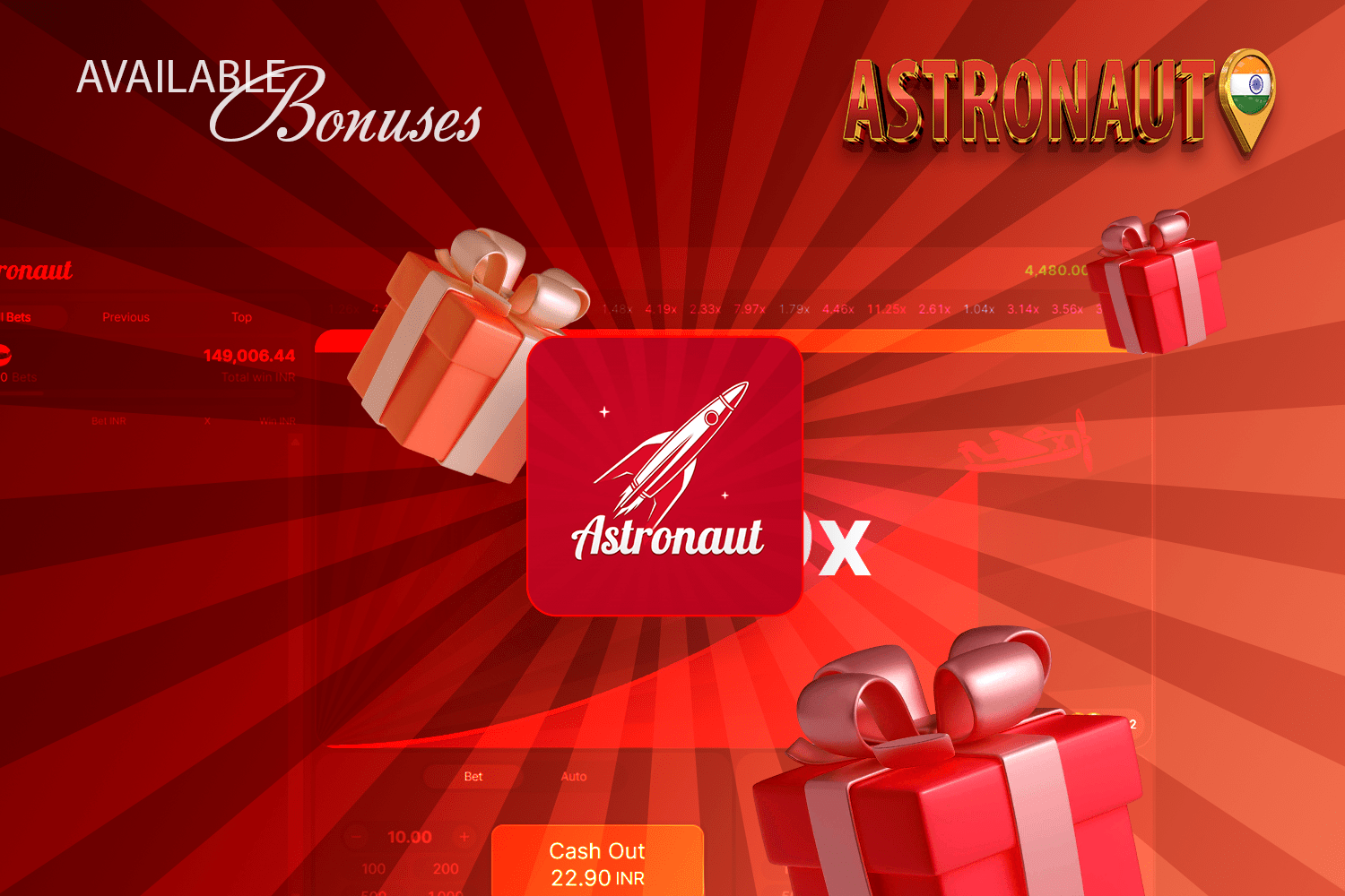 Use various bonuses to play Astronaut